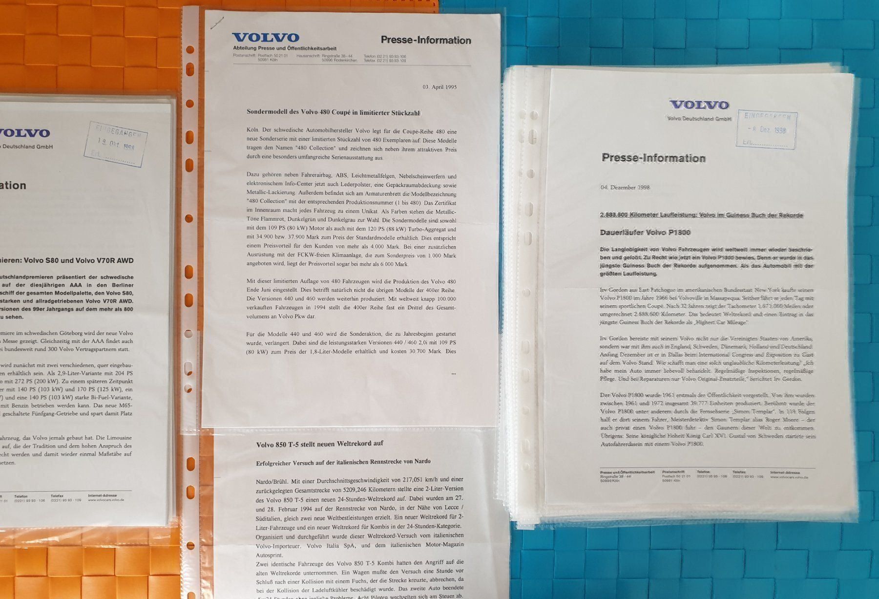 Riviste & Magazine: VOLVO - Archiv / Pressemappe / Prospekt / Bilder – Usato da Viganello venduto da CARLiteratur 2