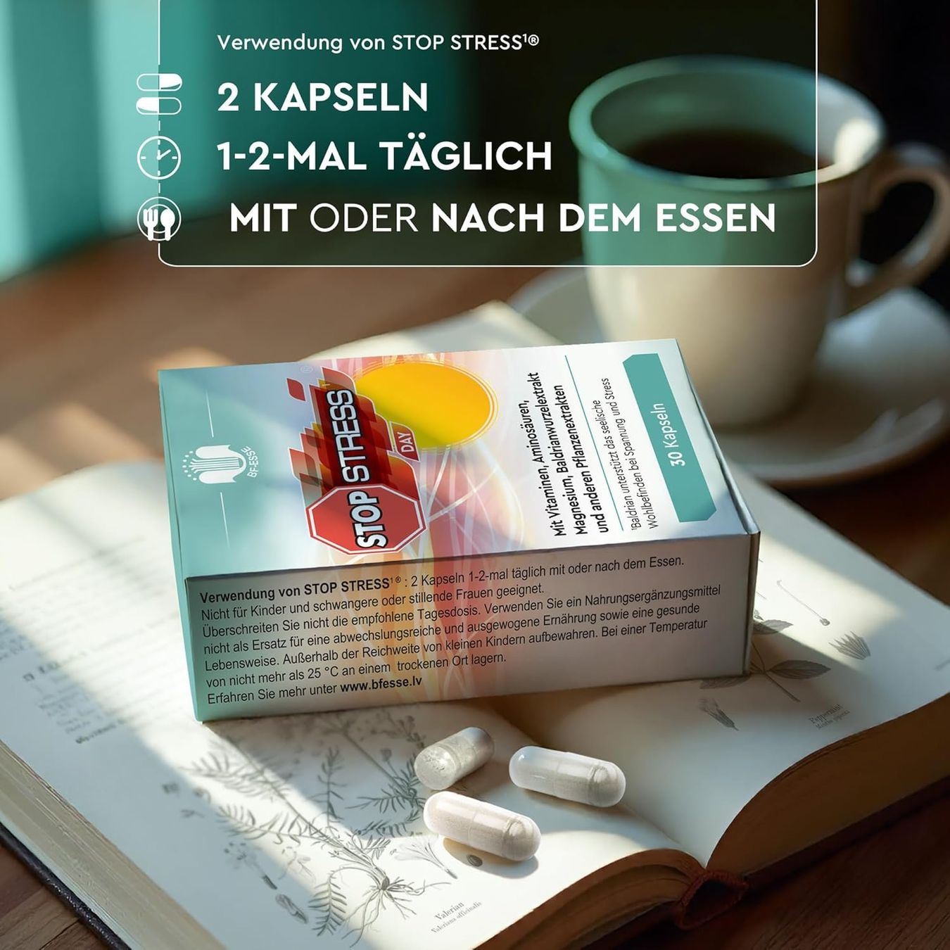 Lebensmittel & Spezialitäten: Anti Stress Kapseln Magnesium Baldrian – Gebraucht aus Suhr von TradeMasters 4