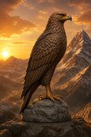 Majestätische Adler-Statue, Weiss – 3D-gedruckte, 12x14x20
