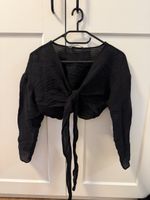 Zara Top Schwarz Gr. S Sommerlich zum Binden, Neuwertig