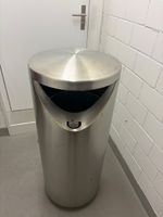 Round stainless steel bin 