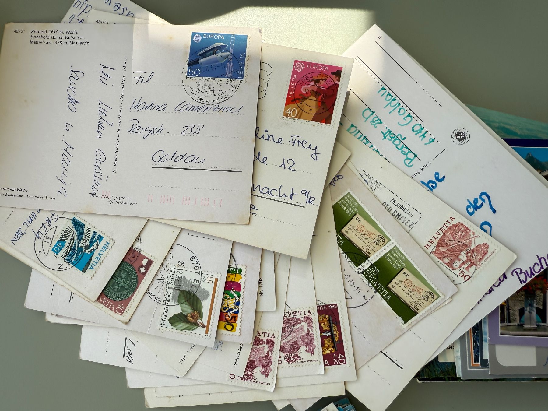 Ansichtskarten: Alte 🇨🇭Ansichtskarten, Schweiz, ca.90 Stück – Gebraucht aus Gersau von Schoggifan1 1