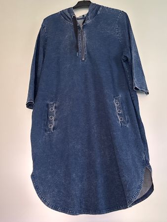 Ulla Popken Jeans-Hoodie-Kleid-Tunika Gr. XL