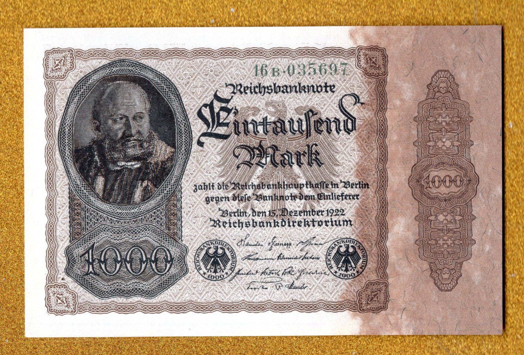 Billets de banque: Germany 1000 mark selten UNZ – Neuf (Voir description) à Leibstadt par baroc333