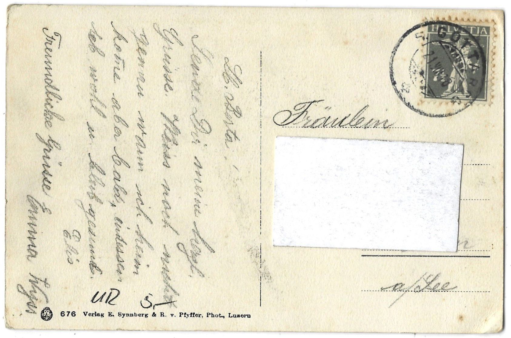 Cartoline postali: St.  Gotthard  mit Kühen auf der Strasse – Usato da Bütschwil venduto da Jackson1A 1