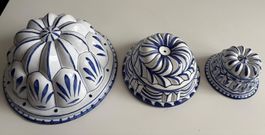 3-er Set Keramik Gugelhupf Backformen Wand Dekoration