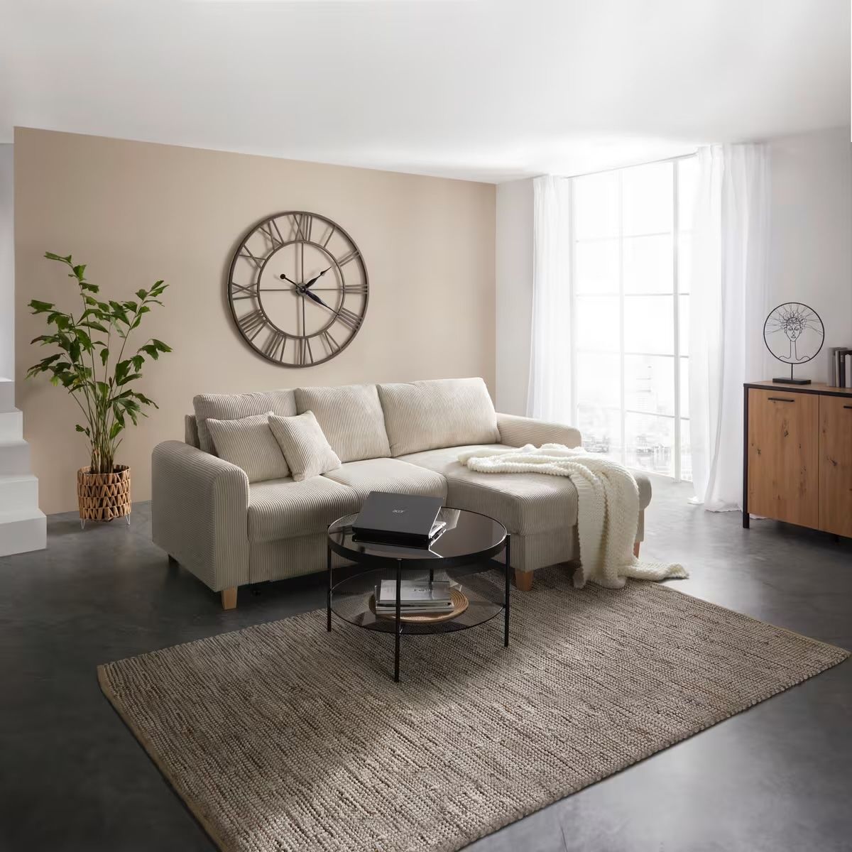 Divani: Sofa hellbeige Cordsamt gebraucht – Usato da Oensingen venduto da azndr3am3r 7