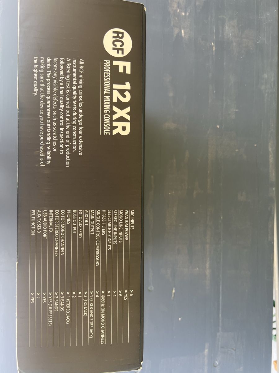 RCF Console di mixaggio: Analog Mixer RCF F 12XR – Usato da Olten venduto da Smay_303 2