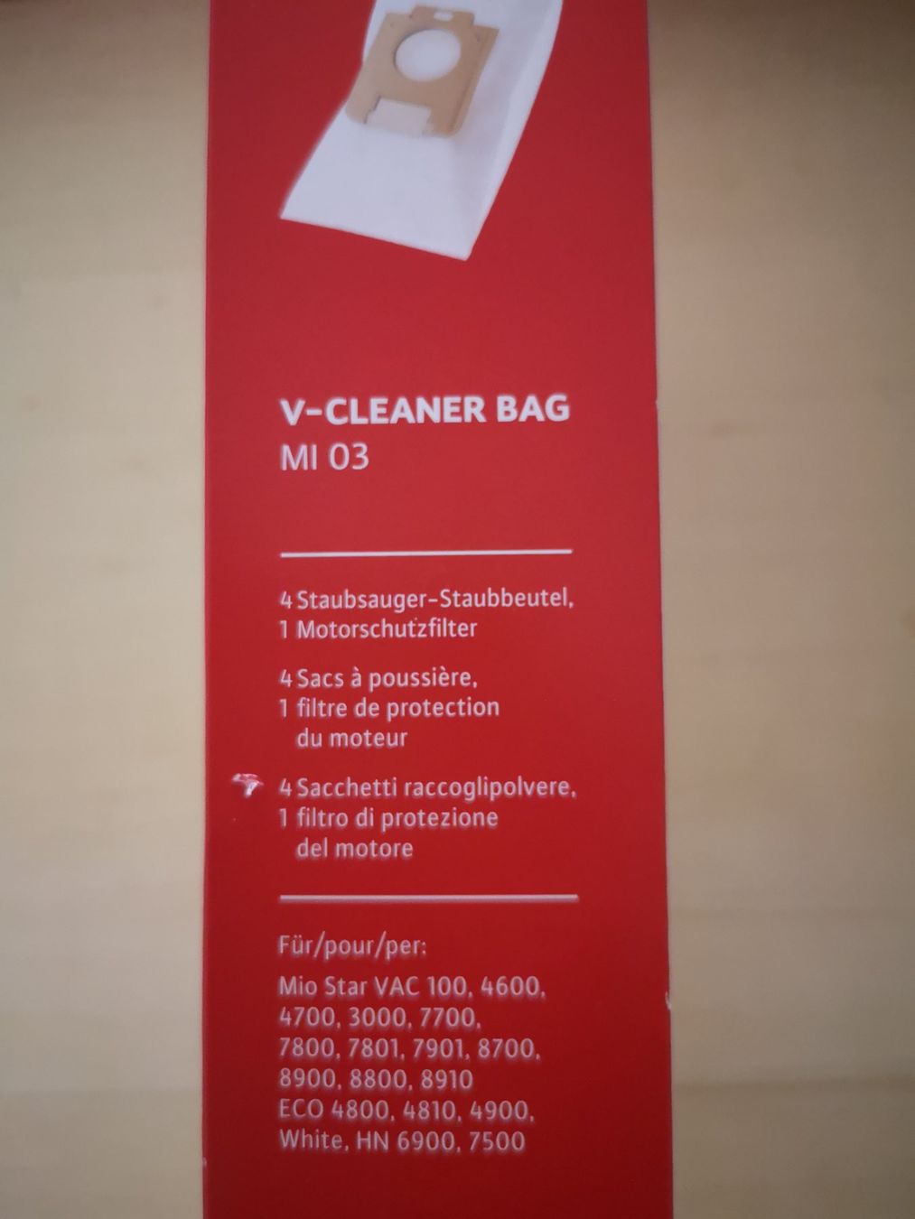 Mio Star Staubsauger & Zubehör: Staubsaugersack / Sac aspirateur MI03 – Neu (gemäss Beschreibung) aus Onex von Genevois85 1