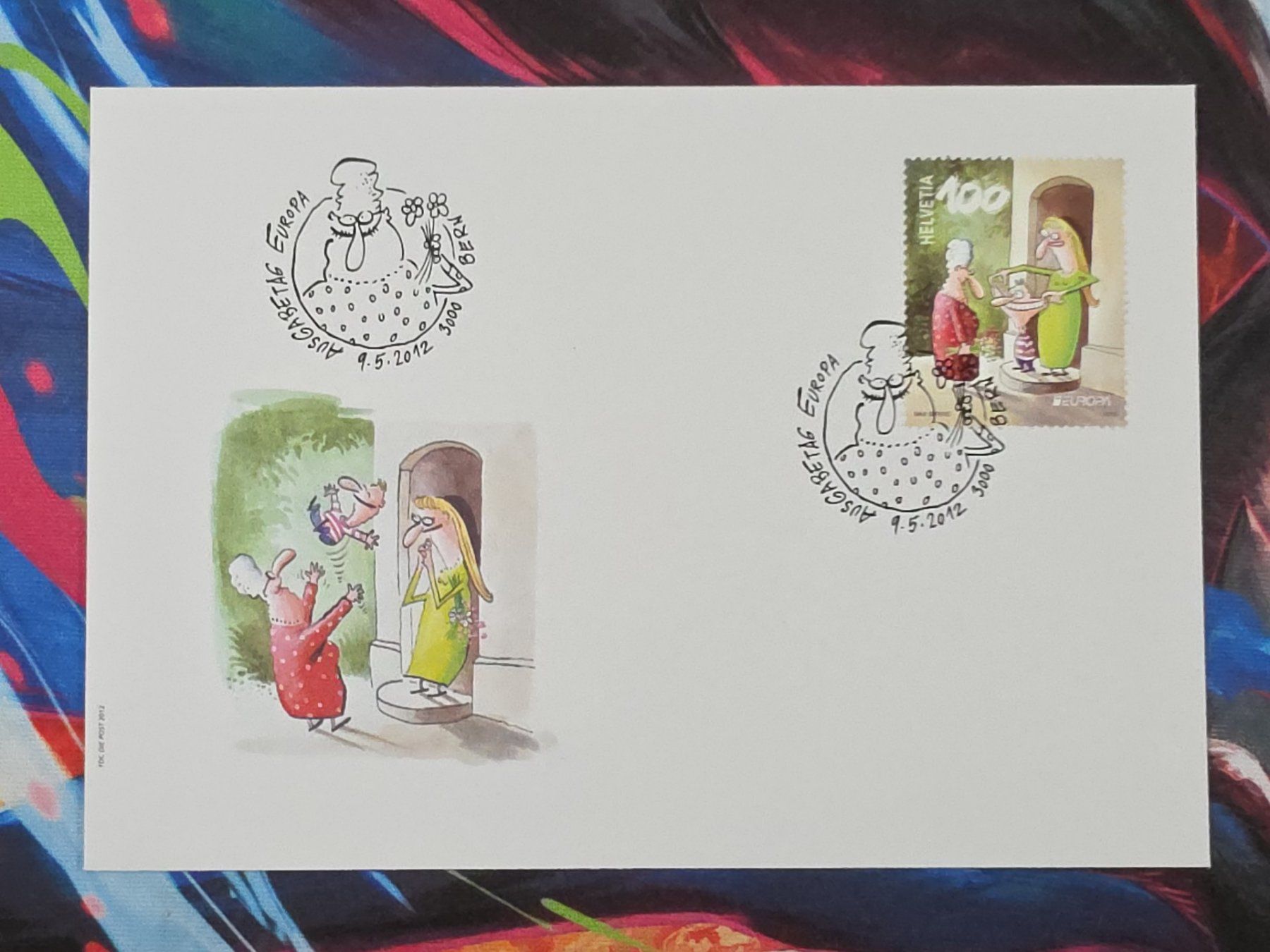 Tutti i francobolli: CL29 Enveloppe + Timbre Suisse 2012 – Usato da Cousset venduto da Patrick_Collections