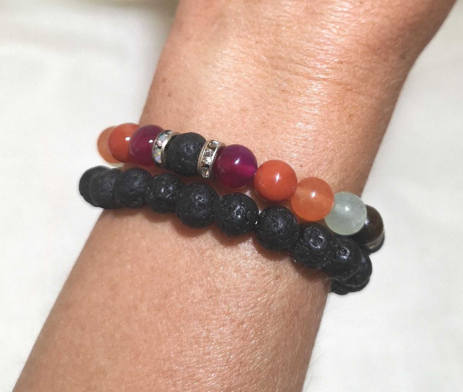 Bracciali & Braccialetti: Lavastein Armk.-Set - Spendenaktion – Nuovo (secondo la descrizione) da Unterkulm venduto da Nachtigall 1