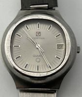 70er Certina Quartz Uhr, Vintage, Stahlband