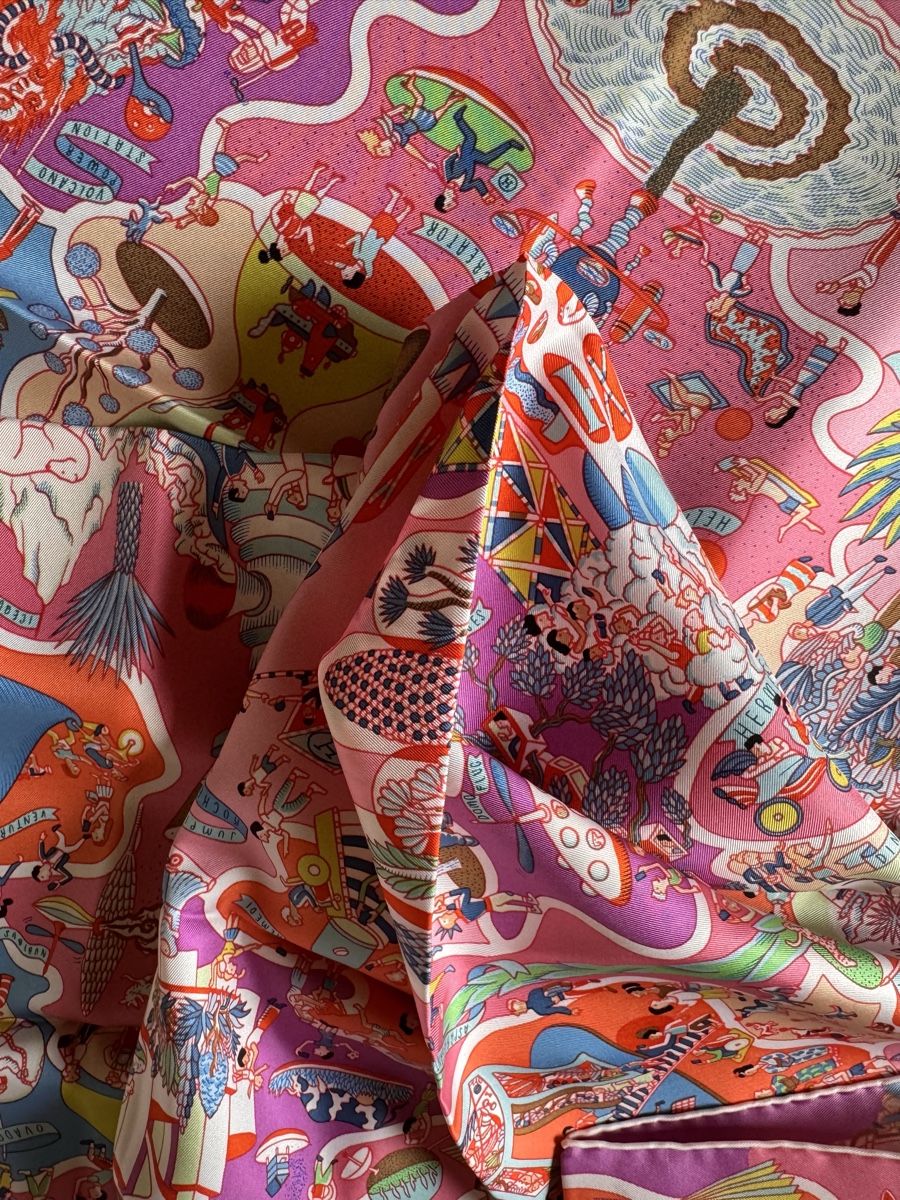Hermès Foulard & Sciarpe: Hermès carré neuf Exposition Universelle – Nuovo e nell'imballaggio originale da Genève venduto da Allisgood 8