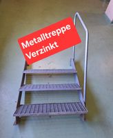Metalltreppe Verzinkt 3 Stufen, Garten,Terrasse, Haus Treppe