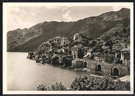 AK Ascona, Panorama mit Bergen