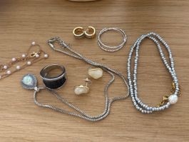 Luxus Elegante Zirkonia  Ohrschmuck  Farbe:Gold /Silber5 st.