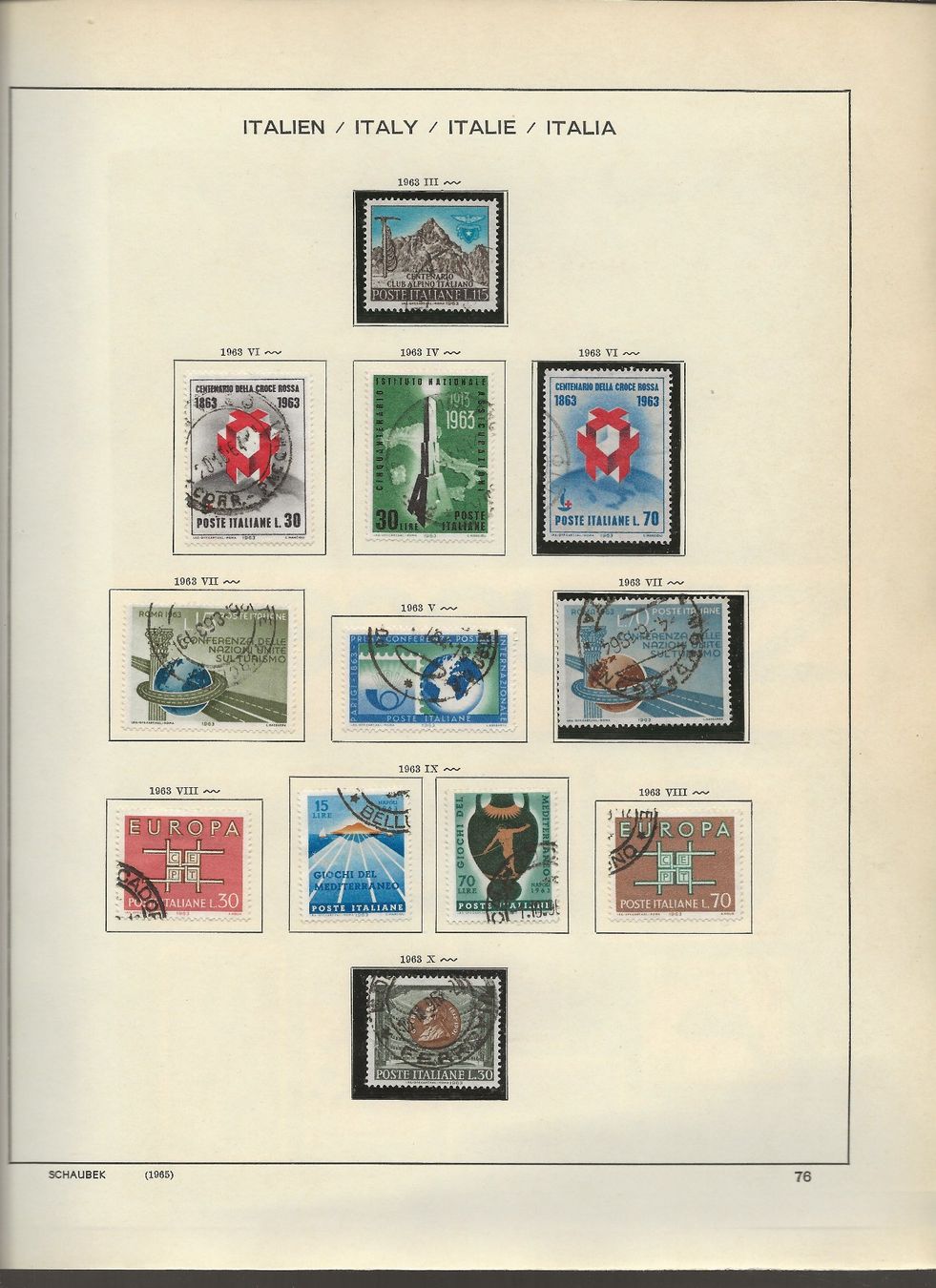 Tutti i francobolli: Marken Italien 1960 bis 1965 – Usato da Au ZH venduto da xelagreb01 6