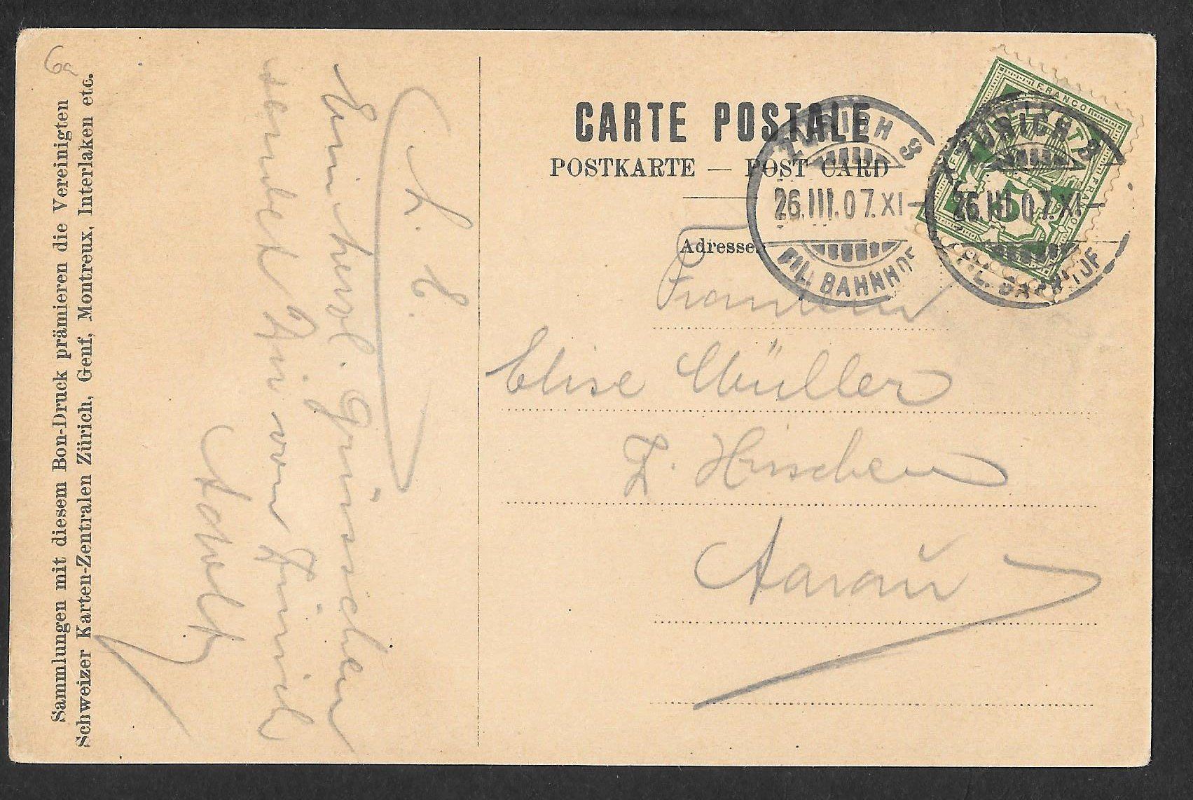 Cartoline postali: Zürich Utoquai mit Dampfschiff – Usato da Olten venduto da clotaldi 1