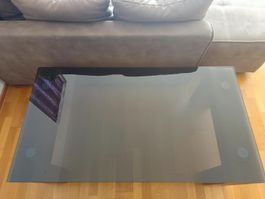 Wohnzimmertisch Holz Massiv mit Glasplatte gebraucht
