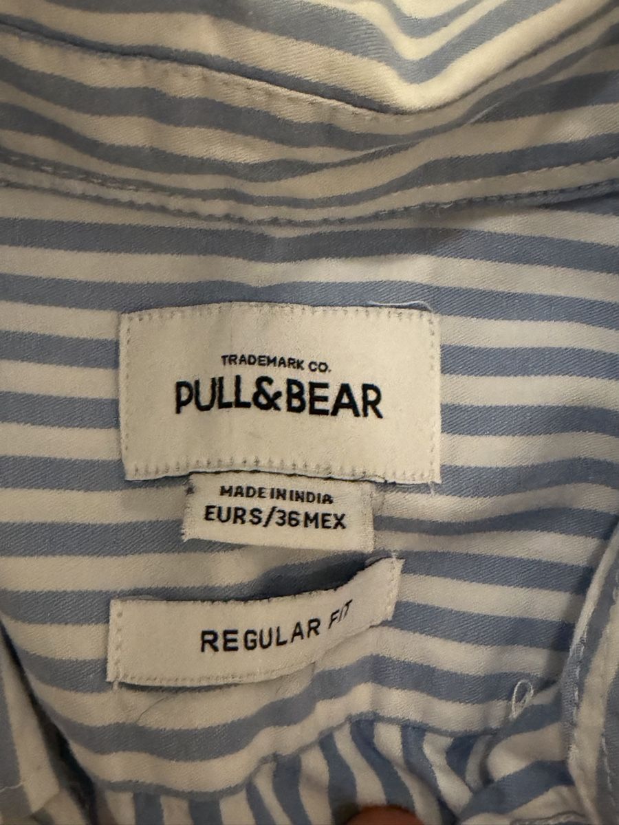 Pull&Bear Hemden: Pull&Bear Hemd gestreift Grösse 36 Regular Fit gut – Neu (gemäss Beschreibung) aus Oftringen von Kad.Ha 1