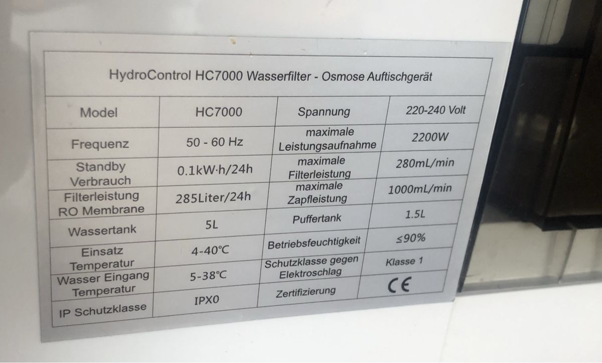 Filtri: HYDROControl HC7000 – Usato da Bolken venduto da Spinnwebereien 4