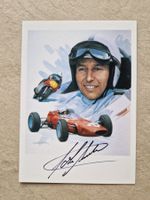 John Surtees † - Originalautogramm auf Karte