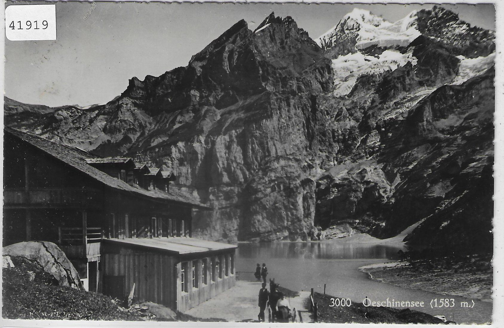 Ansichtskarten: Oeschinensee mit Hotel - animee – Gebraucht aus Ettingen von Kartenplanet