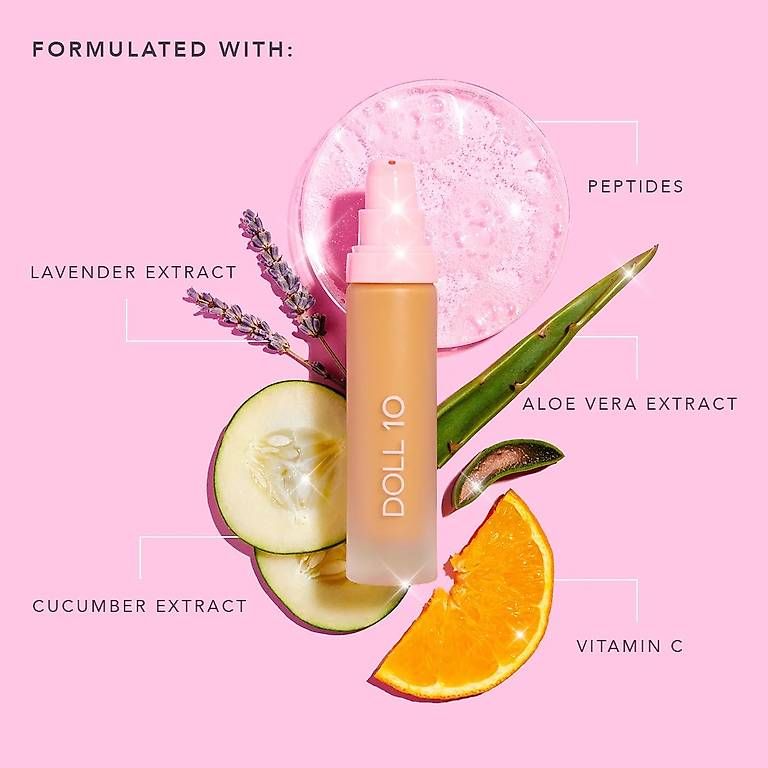 Make-up: DOLL 10 BEAUTY T.C.E Super Coverage Foundation 33ml & Pinsel – Nuovo e nell'imballaggio originale da Düdingen venduto da Viva1707 3