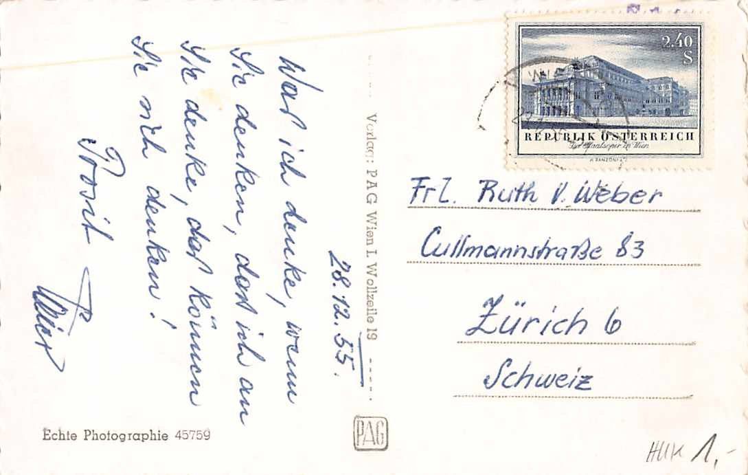 Cartoline postali: 3 uralte Ansichtskarten WIEN - u.a. OPER-Jubiläum – Usato da Lufingen venduto da TopAnsichtskarten 1
