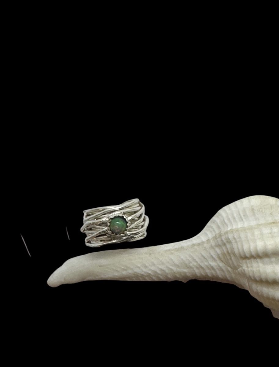 Anelli: Opalring Silber Handmade – Nuovo e nell'imballaggio originale da Niederglatt ZH venduto da Silberschmuck-design