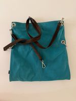Sac à main en cuir bleu turquoise 100% Toscana Italie 55