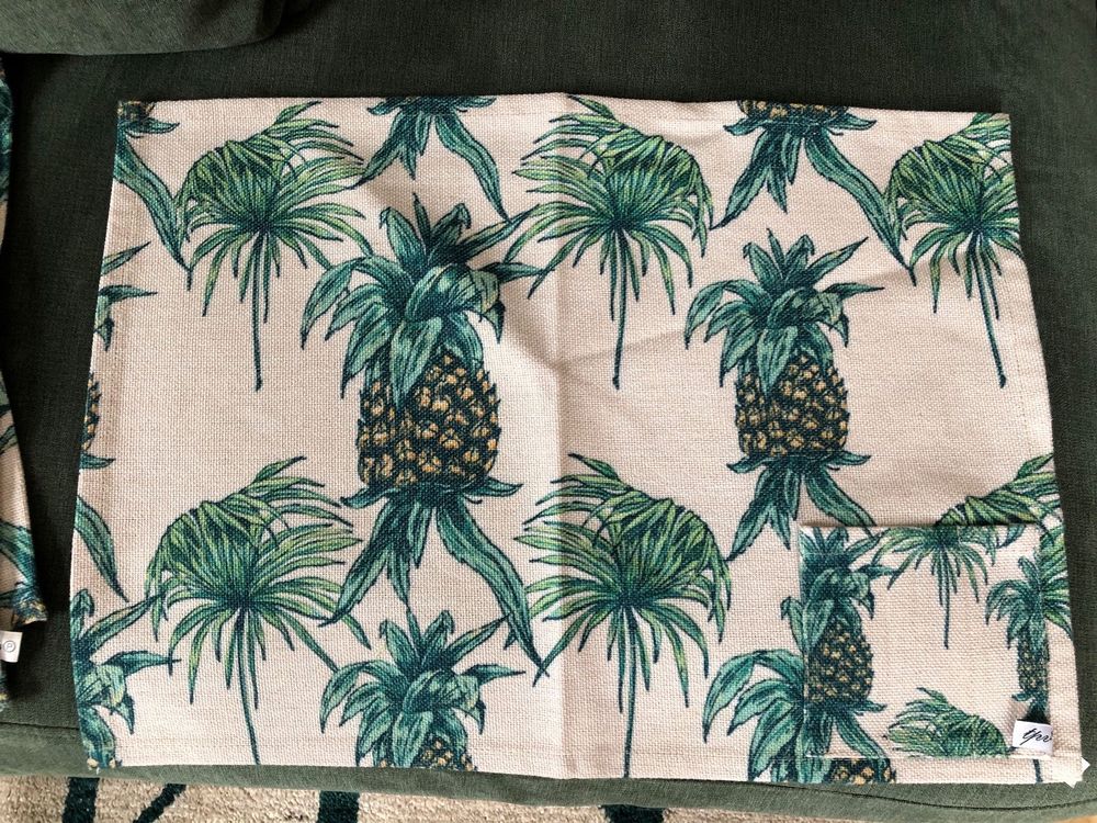 Tischset 4x Ananas-Motiv aus Mallorca | Kaufen auf Ricardo