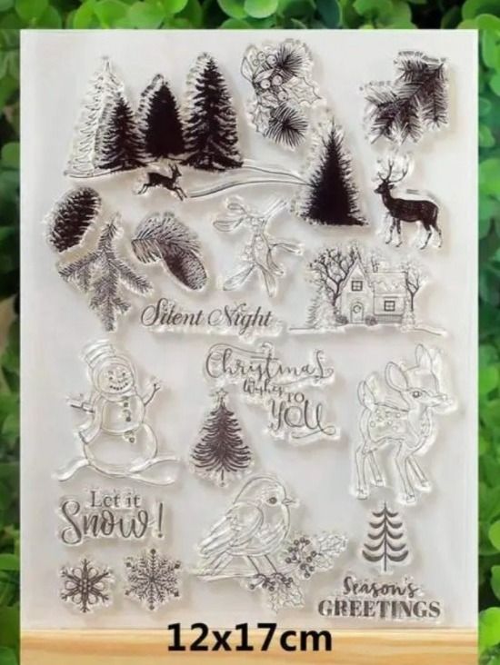Timbri: Silikonstempel Nr.528, Weihnachten – Nuovo e nell'imballaggio originale da Gretzenbach venduto da Fliegepilz56