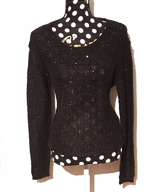 Maglioni & Felpe: Pull en maille avec sequins – Usato da Soyhières venduto da 5jm_5czl