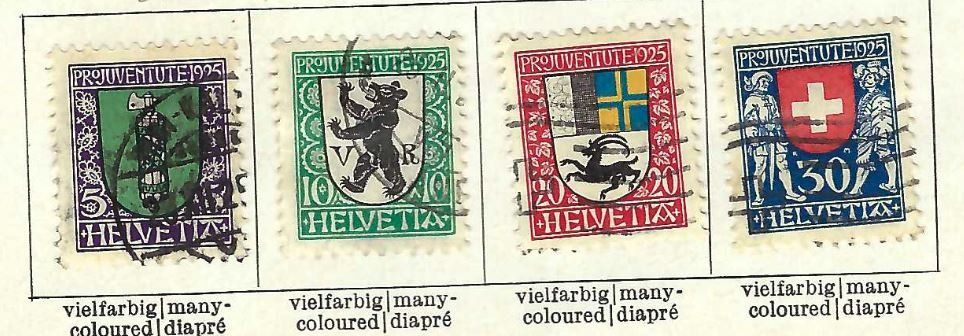 Tutti i francobolli: Pro Juventute 1925, oblitéré / gestempelt – Usato da PRANGINS venduto da Dorp