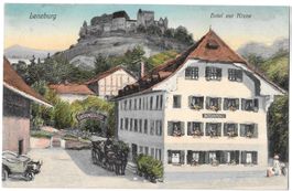 Lenzburg Hotel zu Krone coloriert Feldpoststempel