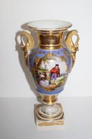 Antike Amphore - Porzellan-Vase, handbemalt vergoldet
