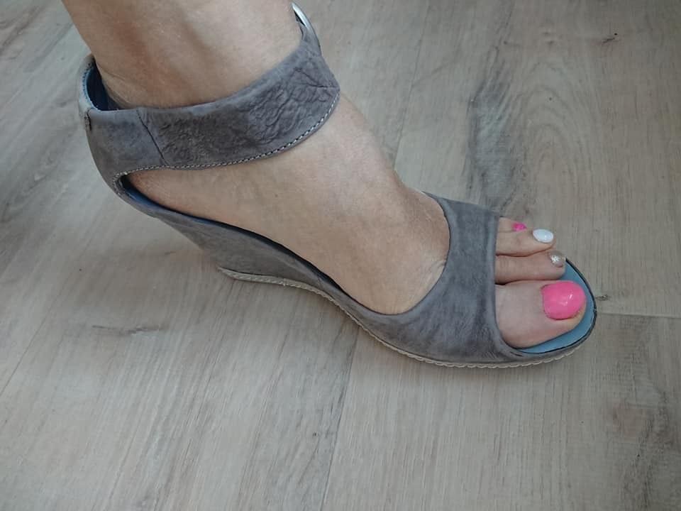 Scarpe da donna: Sandalettes grises CUIR NEUF – Nuovo e nell'imballaggio originale da Agiez venduto da chouchanelle 6