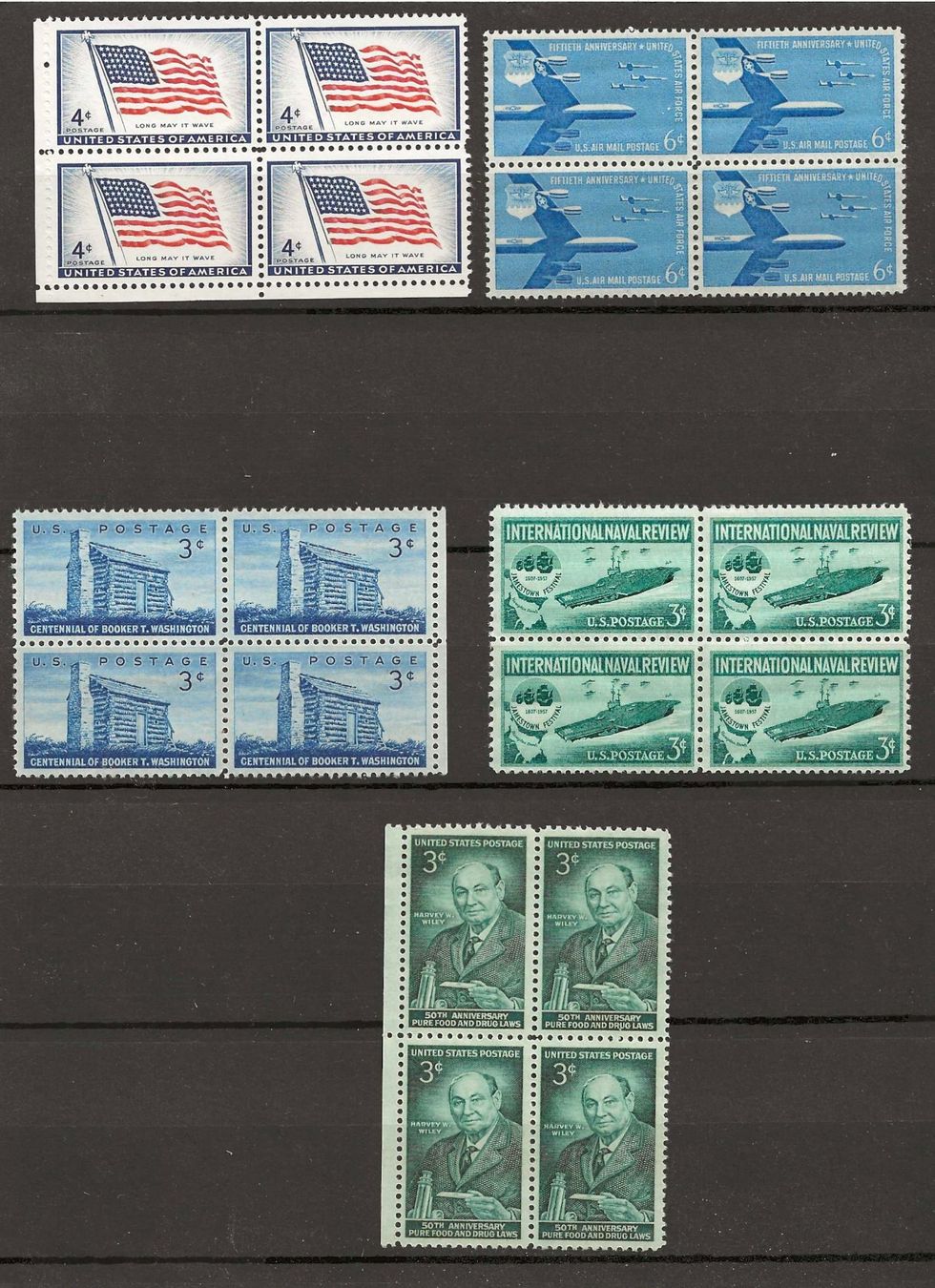 Tutti i francobolli: BRIEFMARKEN USA 4 ER BLOCKS POSTFRISCH – Usato da Ostermundigen venduto da Heavenmaus75