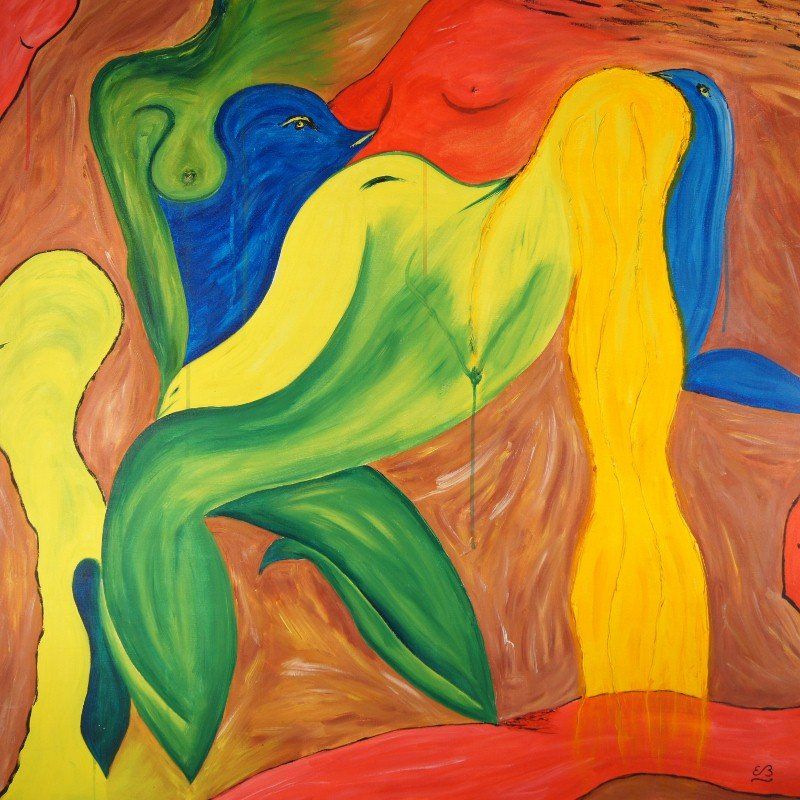 Dipinti: Grosses surreales Gemälde: One too many figures – Nuovo (secondo la descrizione) da Fribourg venduto da erw_68dx