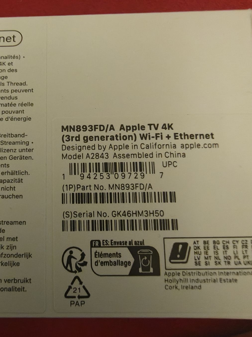 Apple Systèmes audio & multimédias: Apple TV 3. Generation  – D'occasion à Bischofszell par Saijajin 1