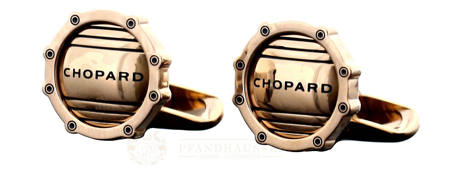 Chopard Manschettenknöpfe: Chopard Superfast Classic Racing Manschettenknöpfe – Neu (gemäss Beschreibung) aus Schaan von Pfandhaus-LI