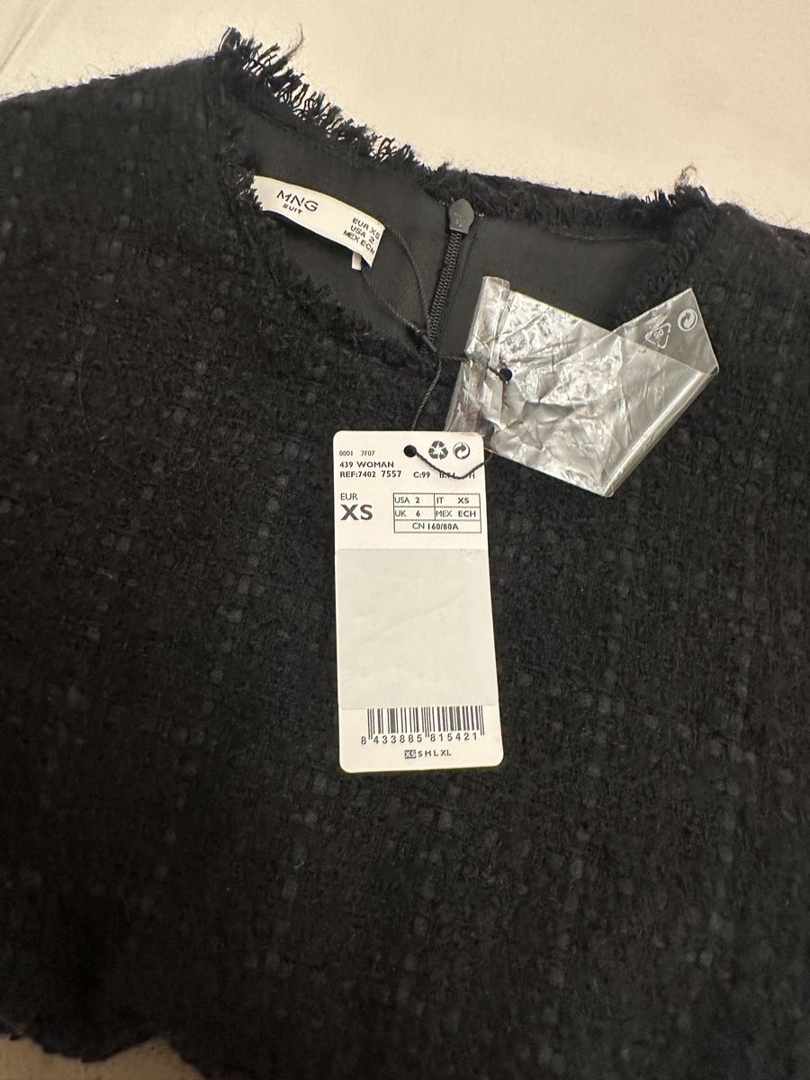 Mango Vestiti: Schickes MANGO Tweedkleid Grösse XS, Herbstkleid – Nuovo e nell'imballaggio originale da Perlen venduto da H.Spa 3
