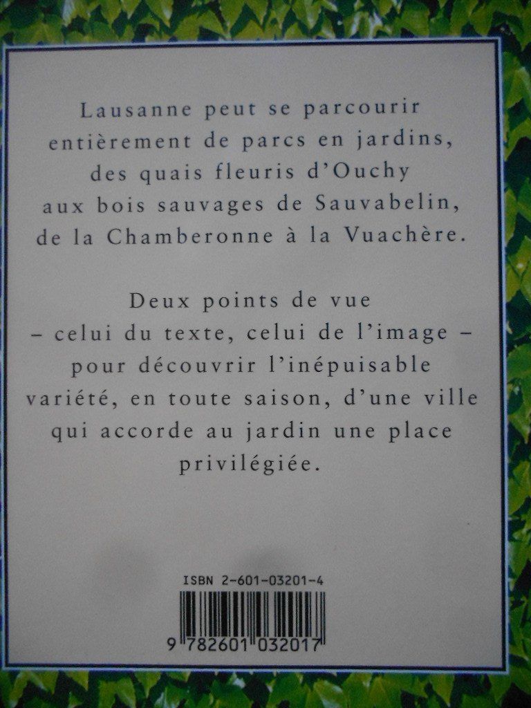 Libri: Lausanne côté jardin – Usato da Bex venduto da Giorgiob 2