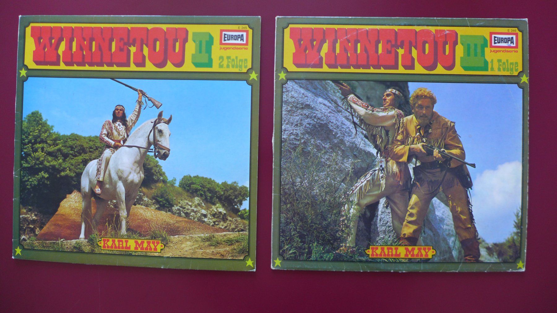 Dischi in vinile: 4 LPs Winnetou (Karl May) – Usato da Rapperswil SG venduto da Vespinone 1