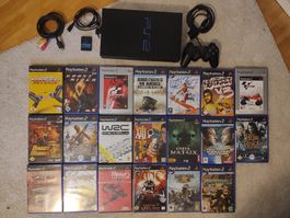 PS2 (SCPH-39004) + 20 games 