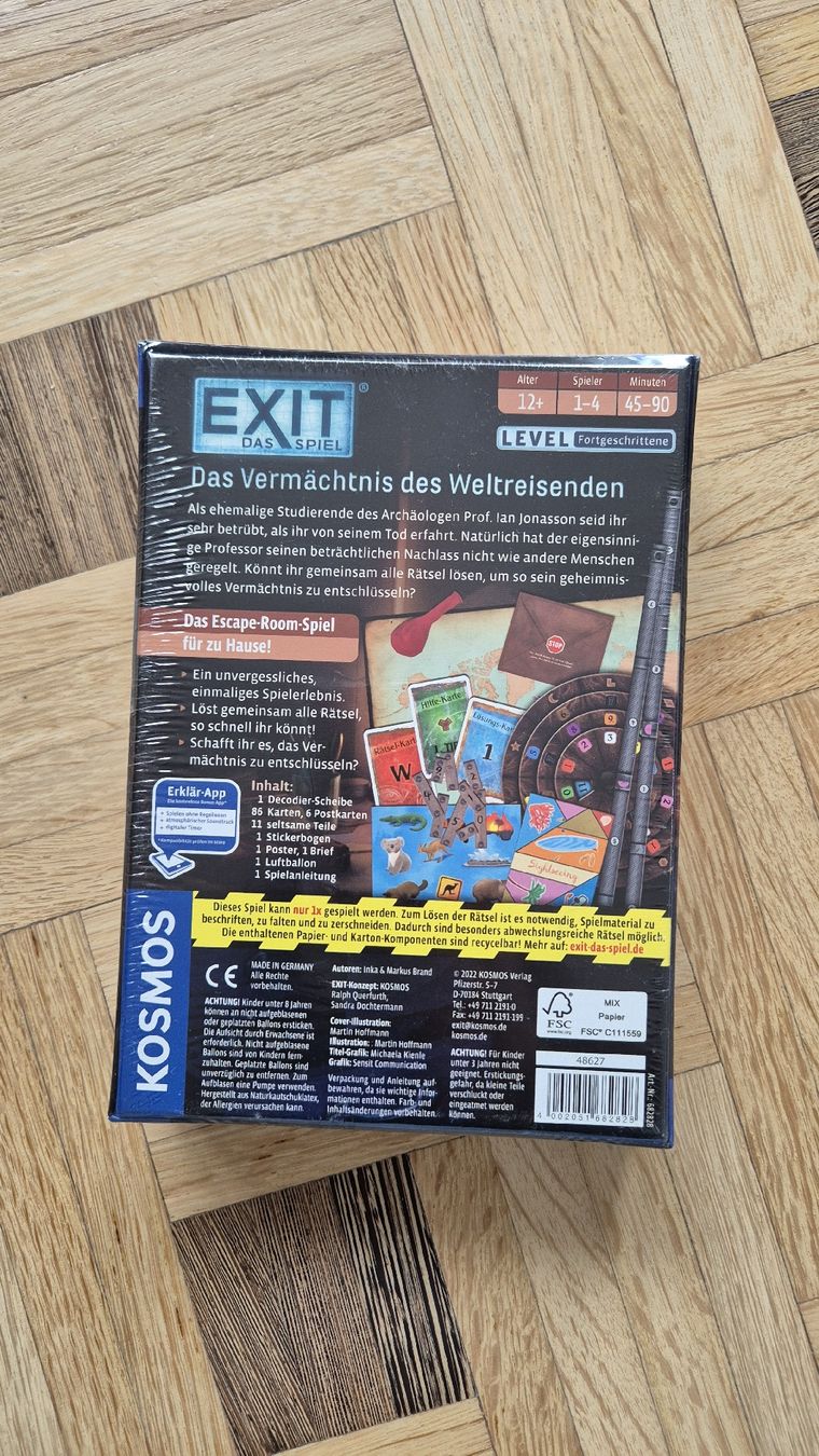 Kosmos Giochi: Kosmos EXIT Game - originalverpackt – Nuovo e nell'imballaggio originale da Winterthur venduto da Fleur44 1