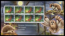 2016, 4 Kleinbogen "Nachtaktive Tiere" Nr.1591-1594 mit ET-ʘ