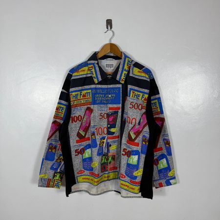 Chemise CAV EMPT - Imprimé graphique collage - Taille M #P47