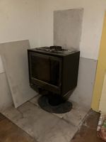 Poêle moderne cube 